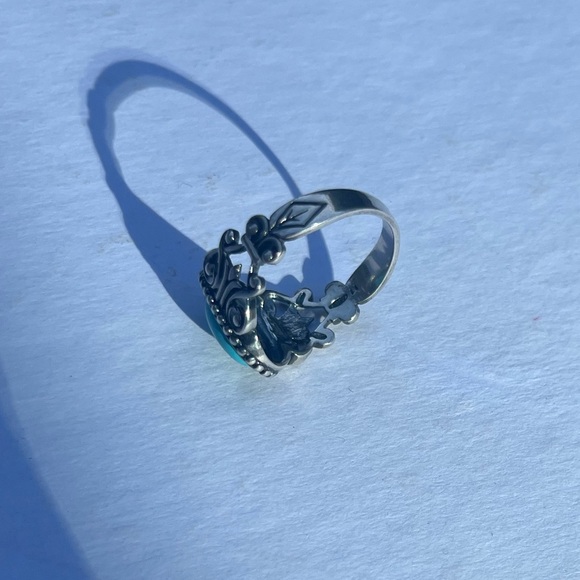 Sterling Silver 925 turquoise ring - Picture 4 of 6